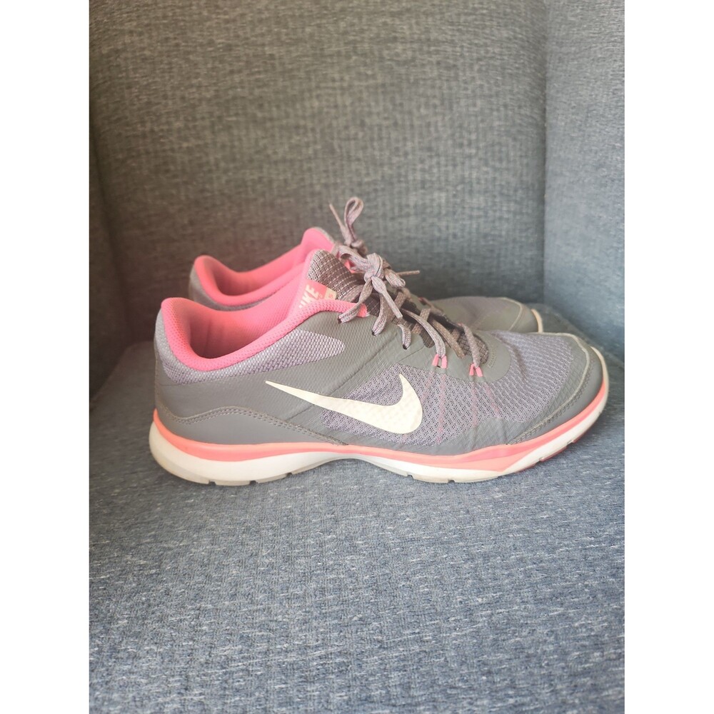 Nike Women's Flex TR5 Gray & Pink Athletic Sneakers Size 10